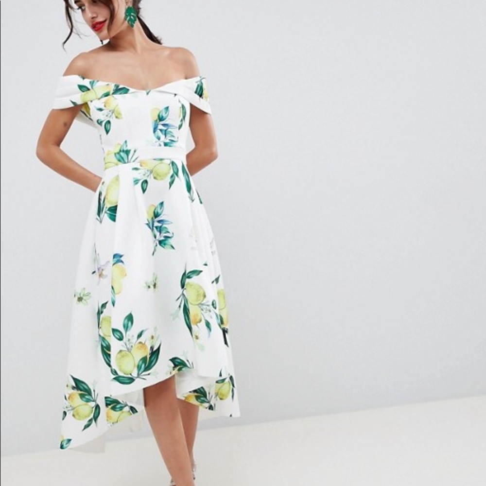 ASOS Size 10 Off-the-shoulder Dress. Worn once.